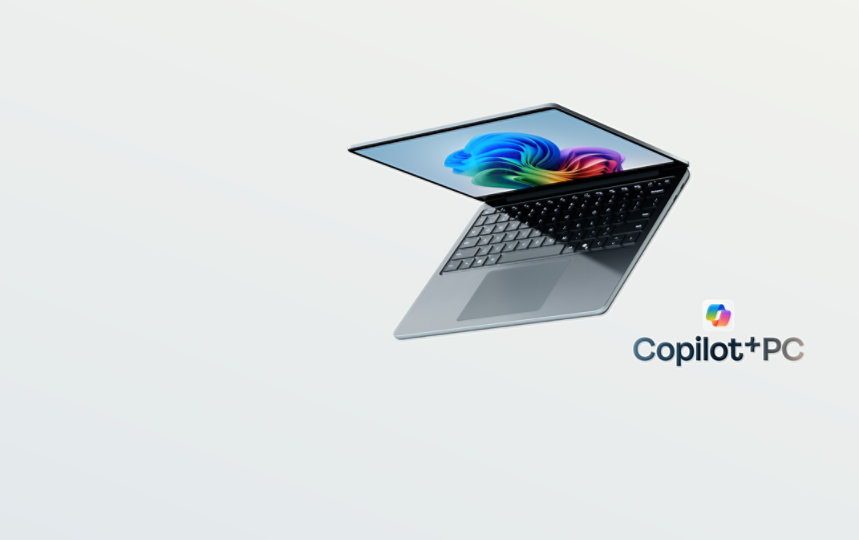 A Surface Laptop, Copilot+ PC, 13-inch in the colour Ocean.