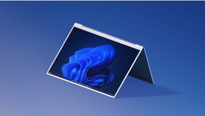 A 2-in-1 device folded over
