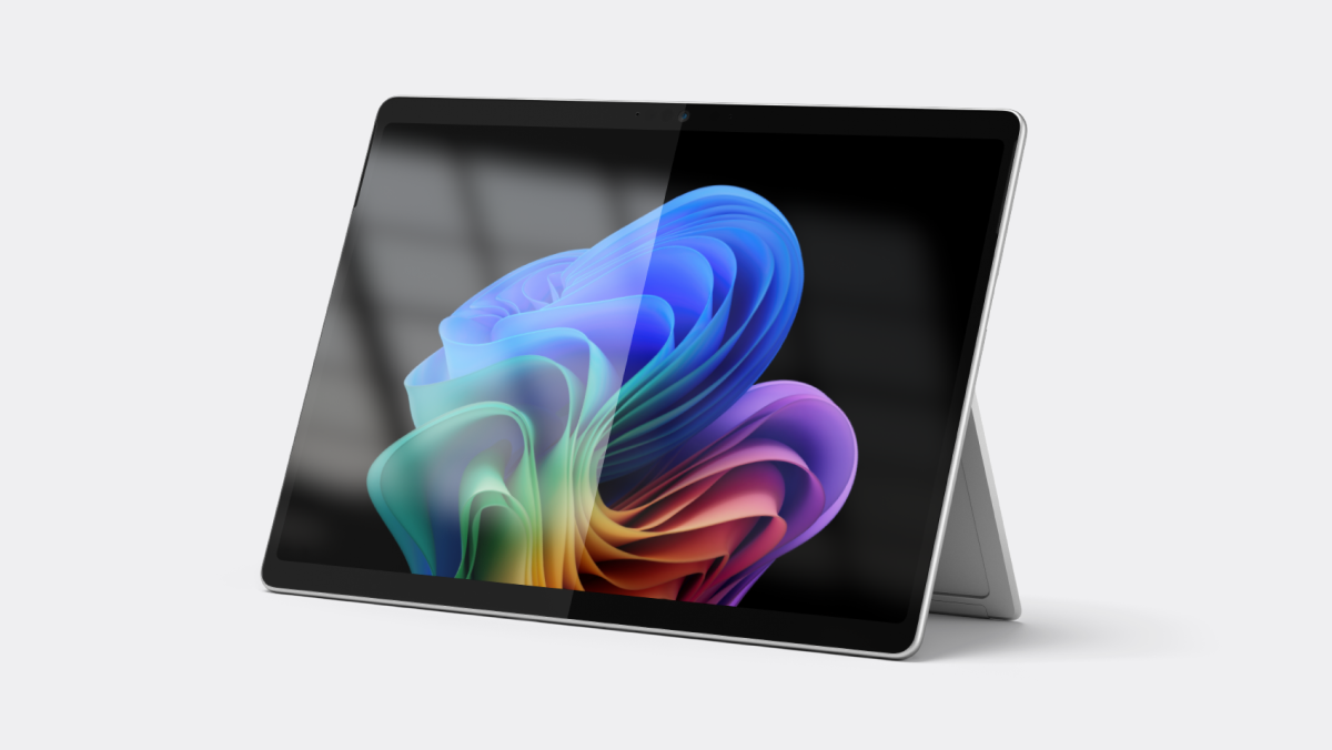 Front-facing Surface device showing anti-reflective screen